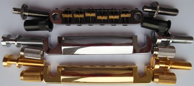 TonePros Custom Shop T3BT Black Chrome with Brass Saddles_Gibson PTTP-010_PTTP-020.jpg